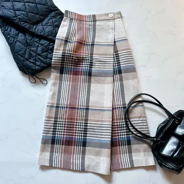 개럴개런트 GALLARDA GALANTE 체크 무늬 롱 타이트 S