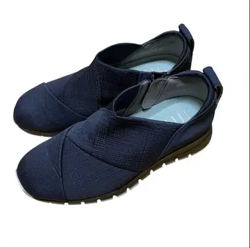 fitfit 지퍼 달린 슬립온 워킹화 22.5cm 네이비
