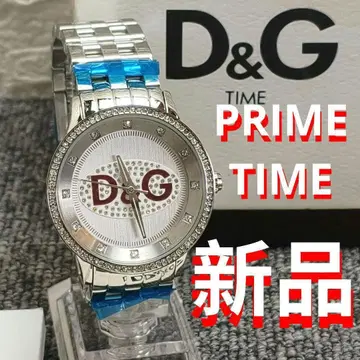 작동품 D&G 아날로그 쿼츠 손목시계 실버 남성용 여성용 새상품