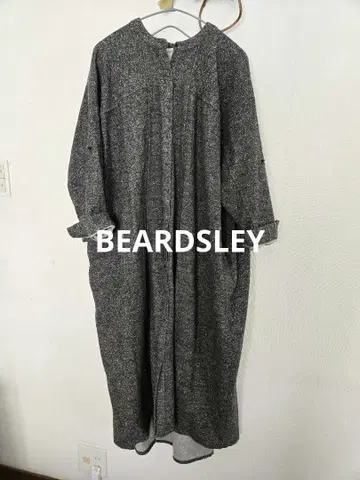 비어즐리 기모 원피스 겉옷 그레이 계열