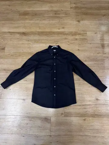 던힐 네이비 울 셔츠