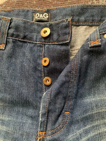 D&G 버튼 플라이 데님 팬츠