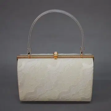 M13-2 일본 의류 포멀 토트 백 실버/연한 금색 계열