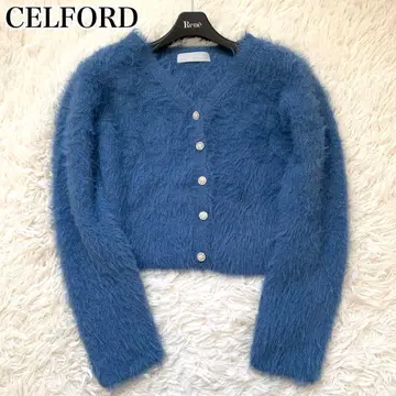 미사용급 셀포드 24년 모델 가디건 페더 비쥬 블루