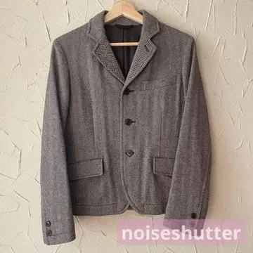 그레이 헤링본 테일러드 자켓 저널 스탠다드