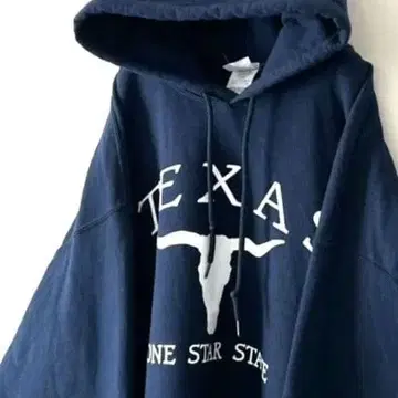 NEW AGENDA 텍사스 맨투맨 후드티 XL 네이비 구제 의류