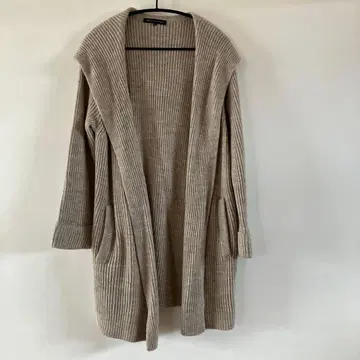 양모 알파카 혼방 니트 가디건