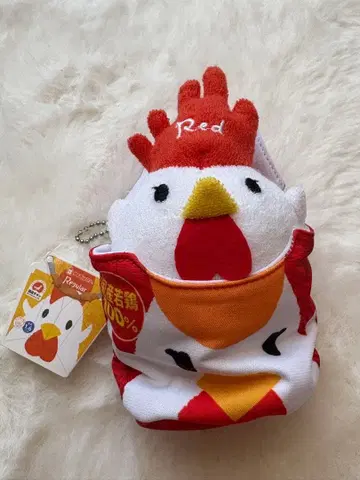 카라아게쿤 레드 봉제 인형 마스코트 LAWSON 닭