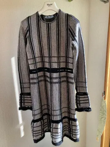 블루마린 니트 원피스