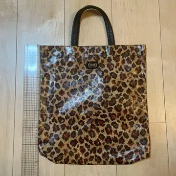FEILER 레오파드 무늬 핸드백 약 40cm x 35cm