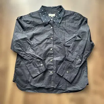 마가렛호웰 도트 컬러 셔츠 블랙