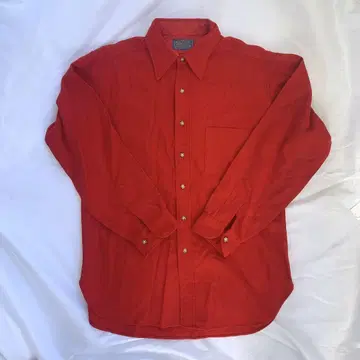 70s PENDLETON 빨간색 보드 셔츠 긴팔 셔츠 울
