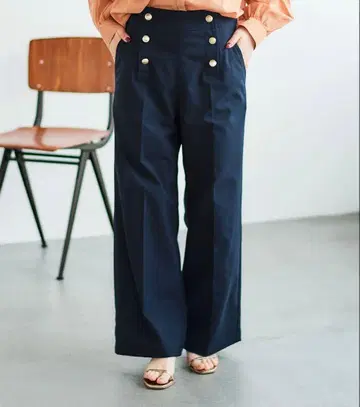 [ le.coeur blanc ] 트윌 스트레치 마린 팬츠