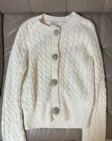 빅 비쥬 가디건 (화이트)