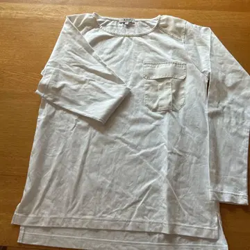 AIGLE 롱 슬리브 T셔츠 화이트