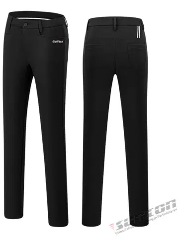 여성용 롱 팬츠 골프 속기모 보온 방한 스트레치 BLACK-M