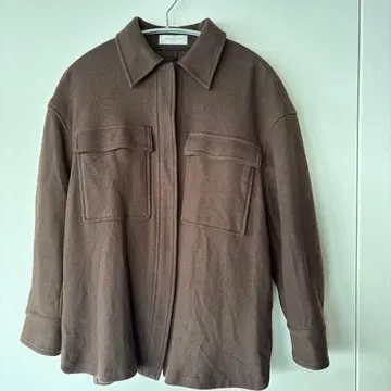 [TOMORROWLAND] 울 100% 두꺼운 원단 브라운 셔츠