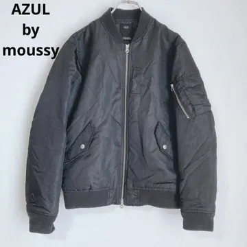 아줄바이마우지 블루종 점퍼 아우터 집업 블랙 M