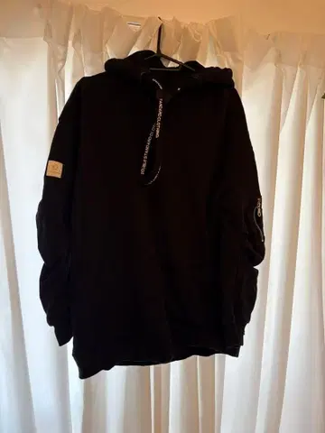 더블 스탠다드 클로징 캐주얼 블랙 후드 후드티