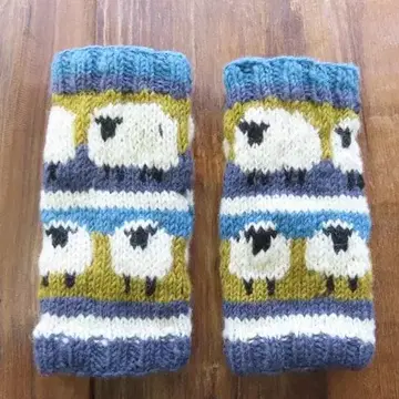 새상품 핸드 워머 장갑 히츠지 양 에스닉 아시아 패셔너블 M158