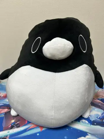 저항하는 펭귄 말랑말랑 쫀득~한 빅 사이즈 펭귄 봉제 인형 40cm