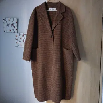 RayBeams 체크 무늬 롱 코트