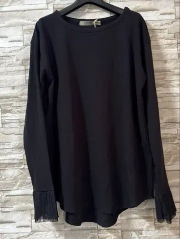 안나켈리 안쪽 미세 기모 컷소 미사용 새상품 블랙