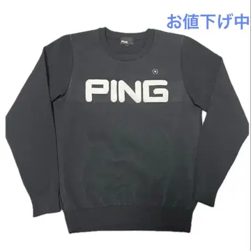 PING/골프웨어/니트 풀오버/Lsize/블랙/여성용