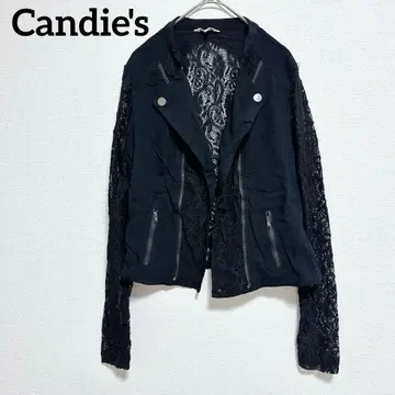 Candie's 블랙 블랙 레이스 라이더 자켓 [ L ] 여성용