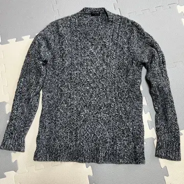 멘즈 비기 니트 스웨터 03 블랙 화이트