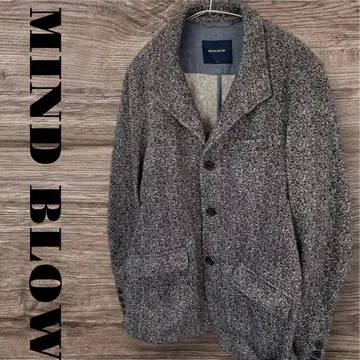 마인드 브로우 자켓 코트 아우터 테일러드 남성용 L 그레이