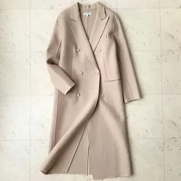 컨디션 최상 매디슨 블루 펄 체스터 코트 롱 베이지 01