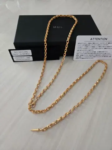 새상품 M.U.L. 라리엣 목걸이 매트 골드 세븐 페어리