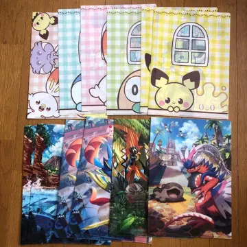 포켓몬 클리어 파일 9종류 12매 로손