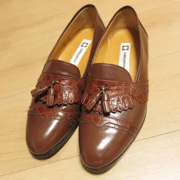 게라르디니 GHERARDINI 천연 가죽 태슬 로퍼 8 약 25cm