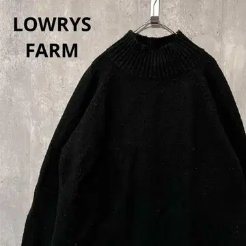 LOWRYS FARM 쫄깃쫄깃 하이넥 니트 루즈핏 체형 커버 심플