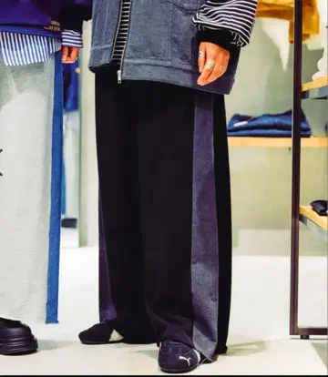 니코앤드 be with M 팬츠 L 사이즈 블랙 Misayo