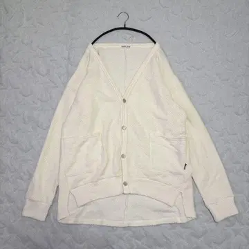 [RNA] 디자인 가디건 (M) 화이트 V넥라인 루즈핏