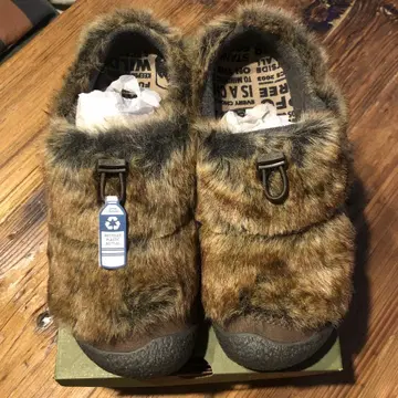 미사용 KEEN 킨 CANTEEN 퍼 슬립온 샌들 37.5