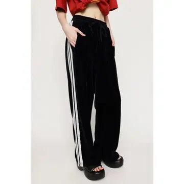 SLY VELOUR WIDE TRACK 팬츠