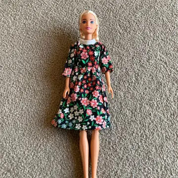 바비 인형 금발 땋기 가동 바디