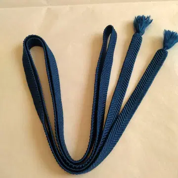 자잔자 직조 허리띠 파랑 네이비 다크 블루