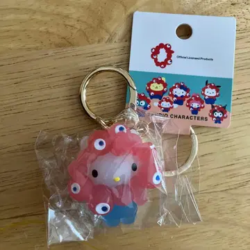 만박 미야쿠미야쿠 마스코트 클리어 컬러 키링 산리오 헬로키티