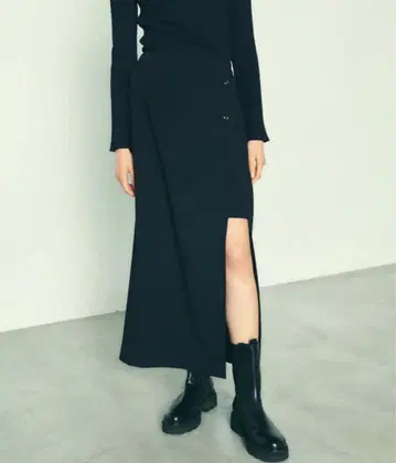 Diagram 레이어드 타이트 스커트 블랙 36