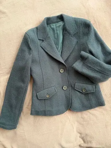 컨디션 최상 자켓 블루 그레이