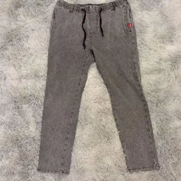 EDWIN 남성용 데님 팬츠 M 허리밴딩 루즈핏 라프 그레이