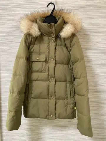 AIGLE 에이글 퍼 다운 자켓 카키 M