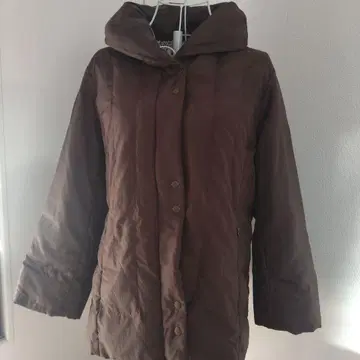 브라운 다운 자켓 다운 80% 페더 20%