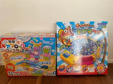 전동 기어 기어 코스터 & 물고기 낚시 게임 세트