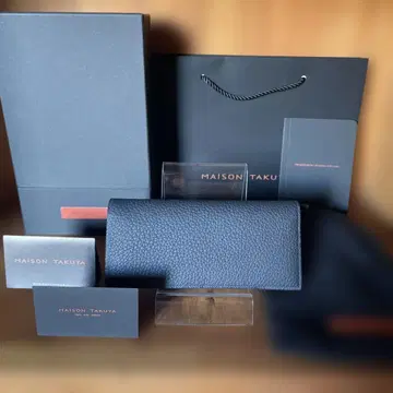 [ 새상품 정품 ] 메종 타쿠야 2단 장지갑 TT2 네이비